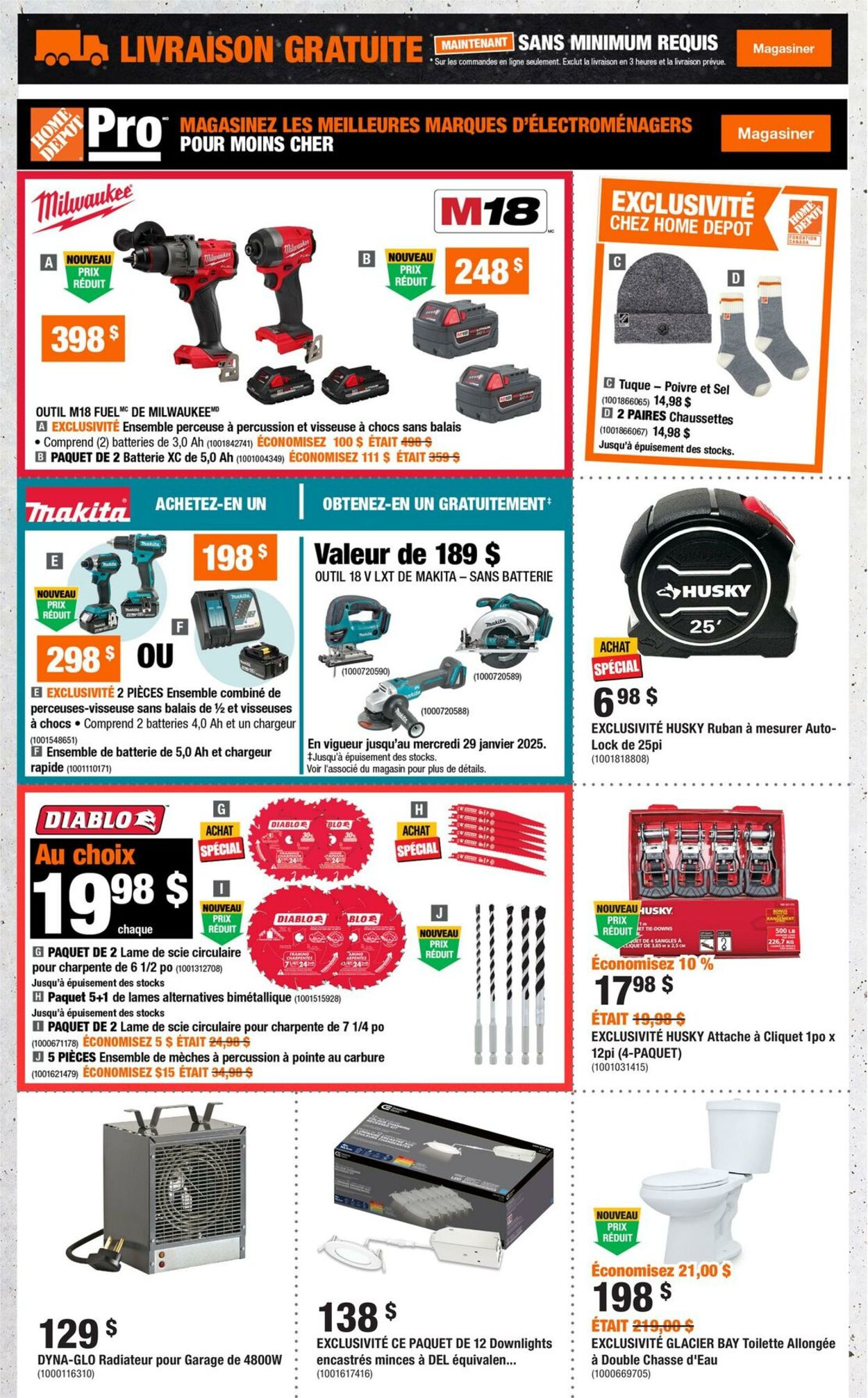 Circulaire Home Depot 02.01.2025 - 08.01.2025