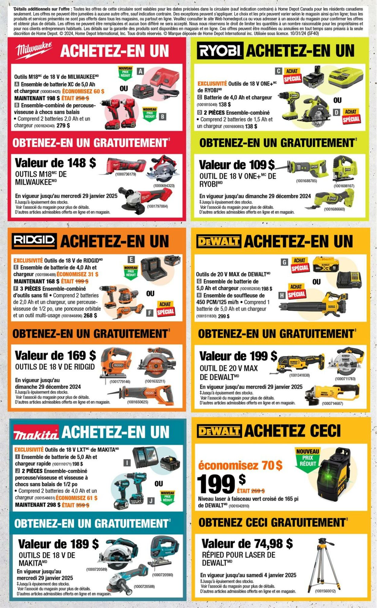 Circulaire Home Depot 31.10.2024 - 25.12.2024