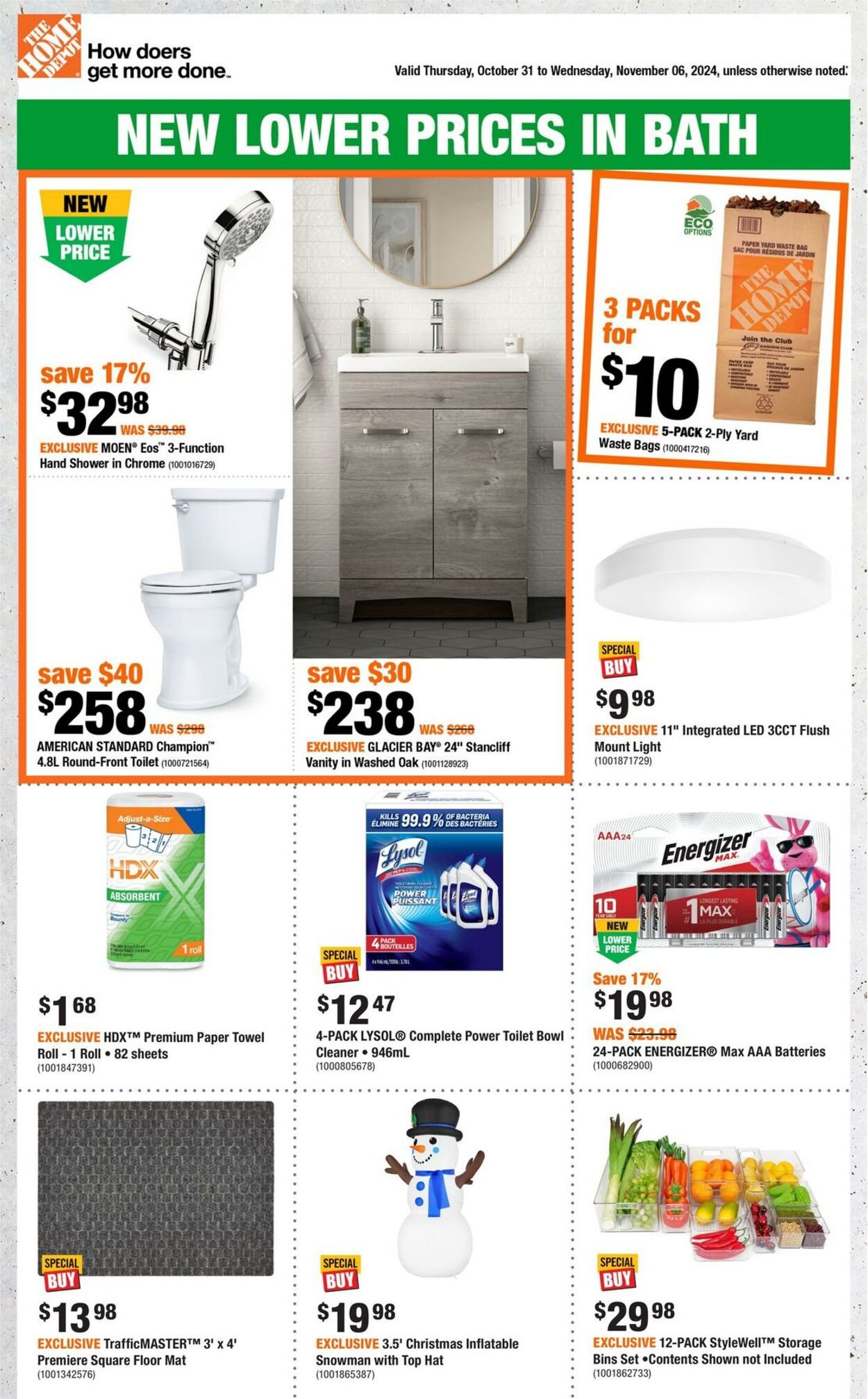 Circulaire Home Depot 31.10.2024 - 06.11.2024