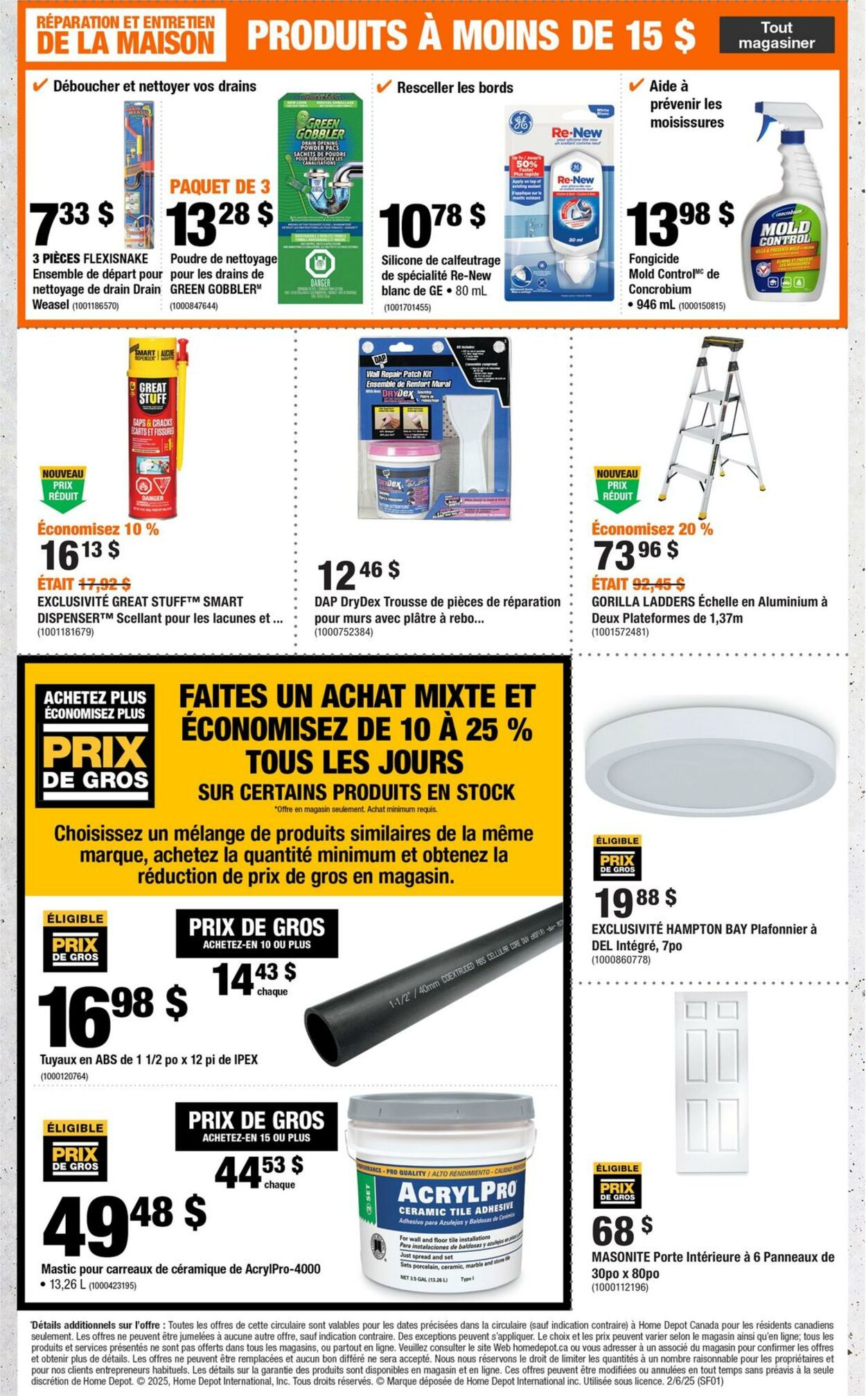 Circulaire Home Depot 06.02.2025 - 19.02.2025