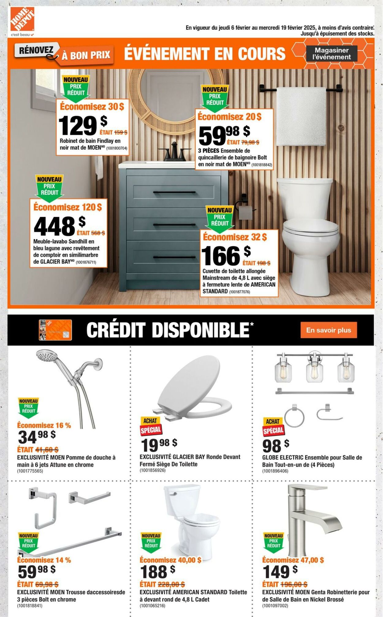 Circulaire Home Depot - Circulaire de la semaine 6 févr. 2025 - 19 févr. 2025