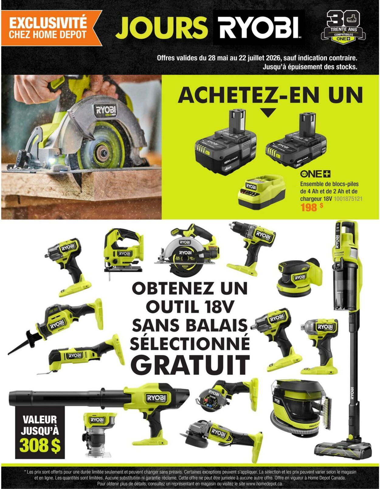 Circulaire Home Depot 28.05.2026 - 22.07.2026