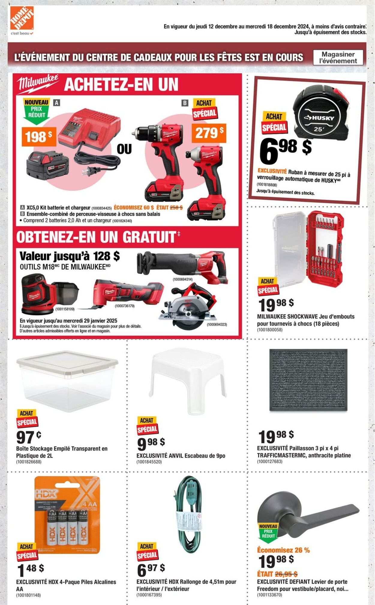 Circulaire Home Depot 12.12.2024 - 18.12.2024