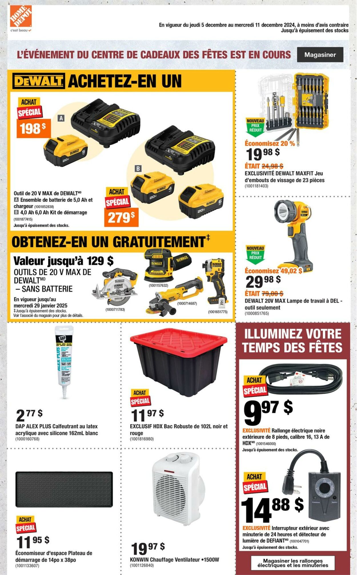 Circulaire Home Depot 05.12.2024 - 11.12.2024