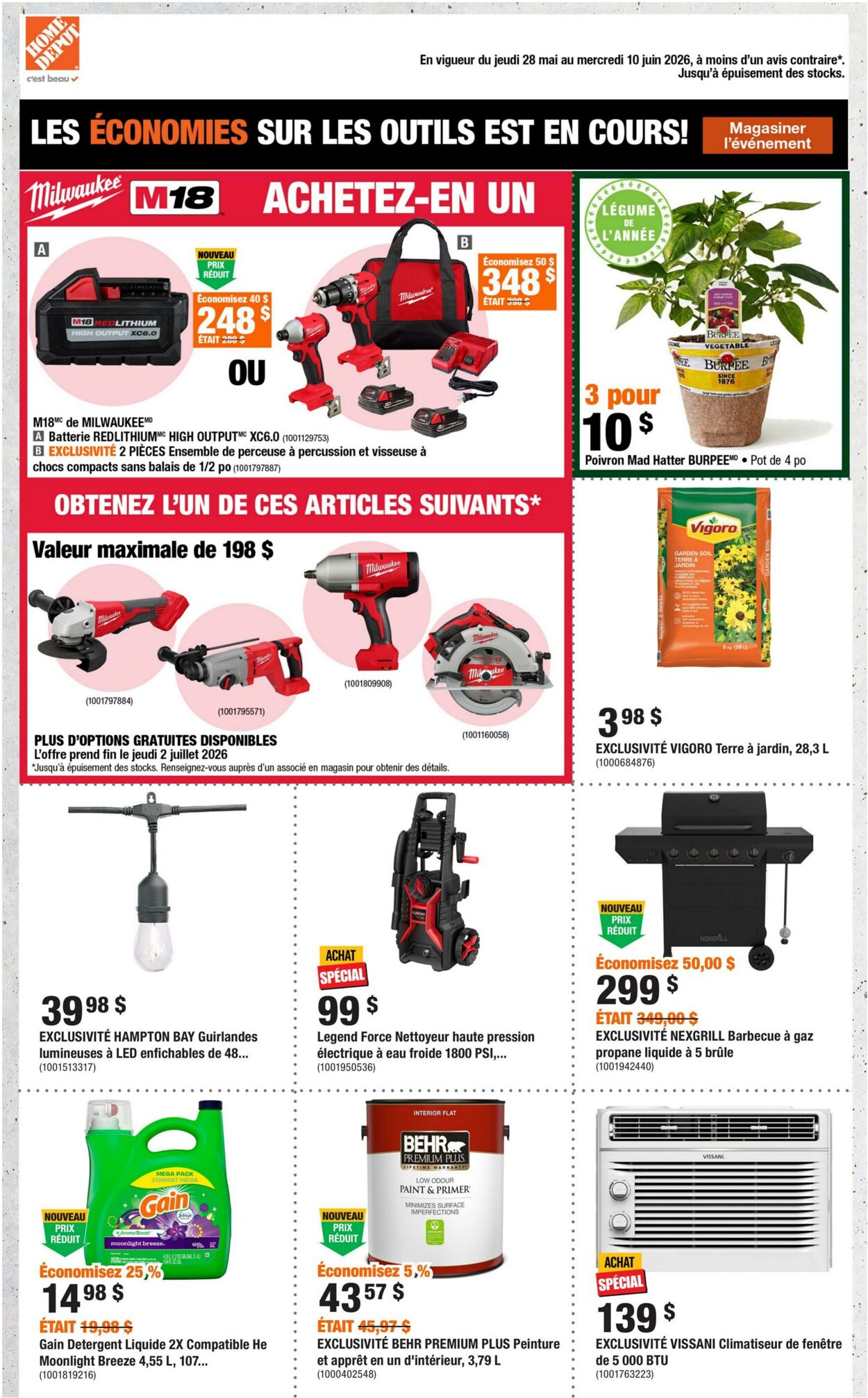 Circulaire Home Depot - Circulaire  28 mai 2026 - 10 juin 2026