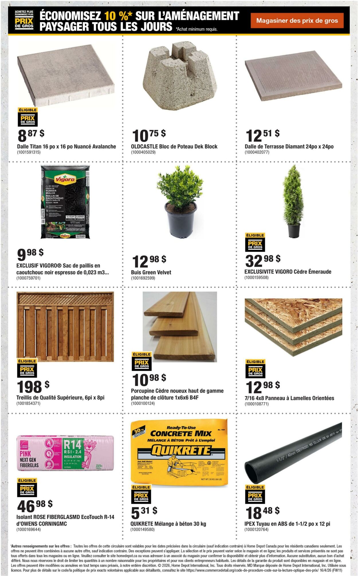 Circulaire Home Depot 30.04.2026 - 13.05.2026