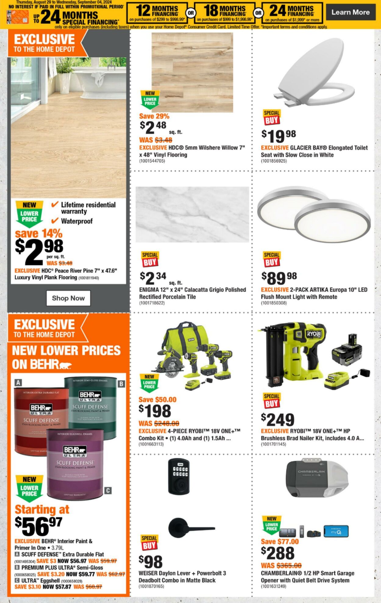 Circulaire Home Depot 29.08.2024 - 04.09.2024