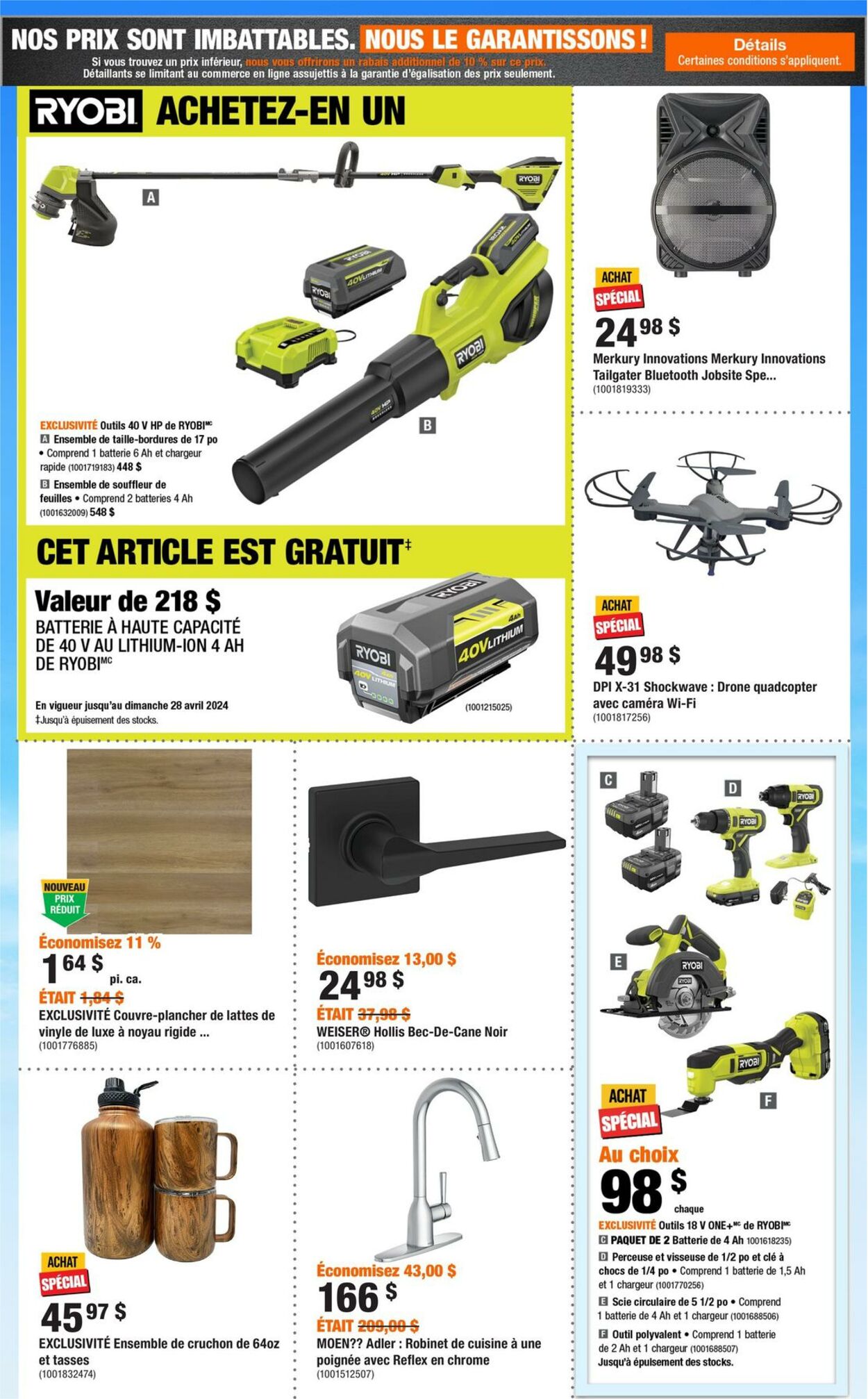 Circulaire Home Depot 18.04.2024 - 24.04.2024