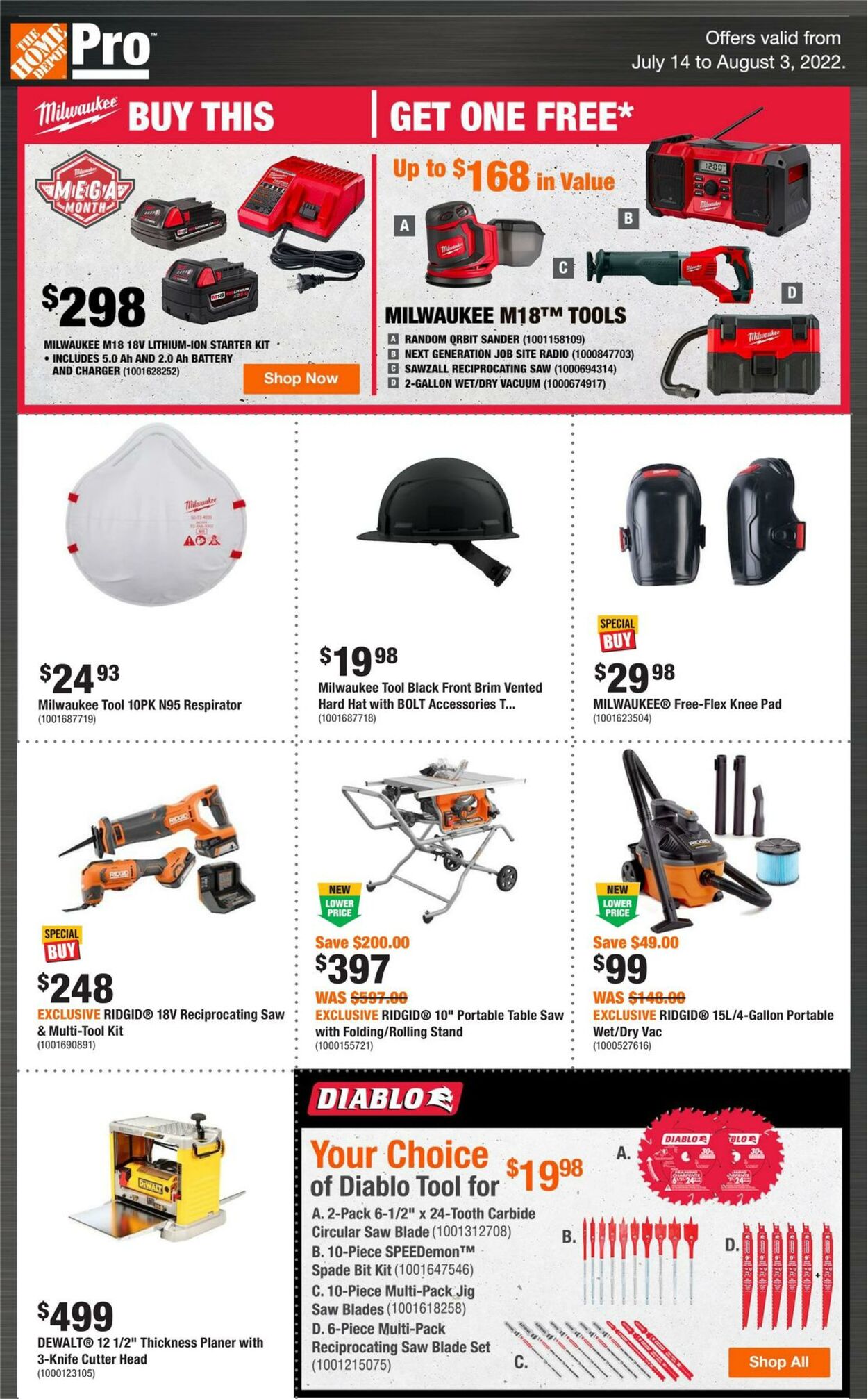 Circulaire Home Depot 14.07.2022 - 03.08.2022