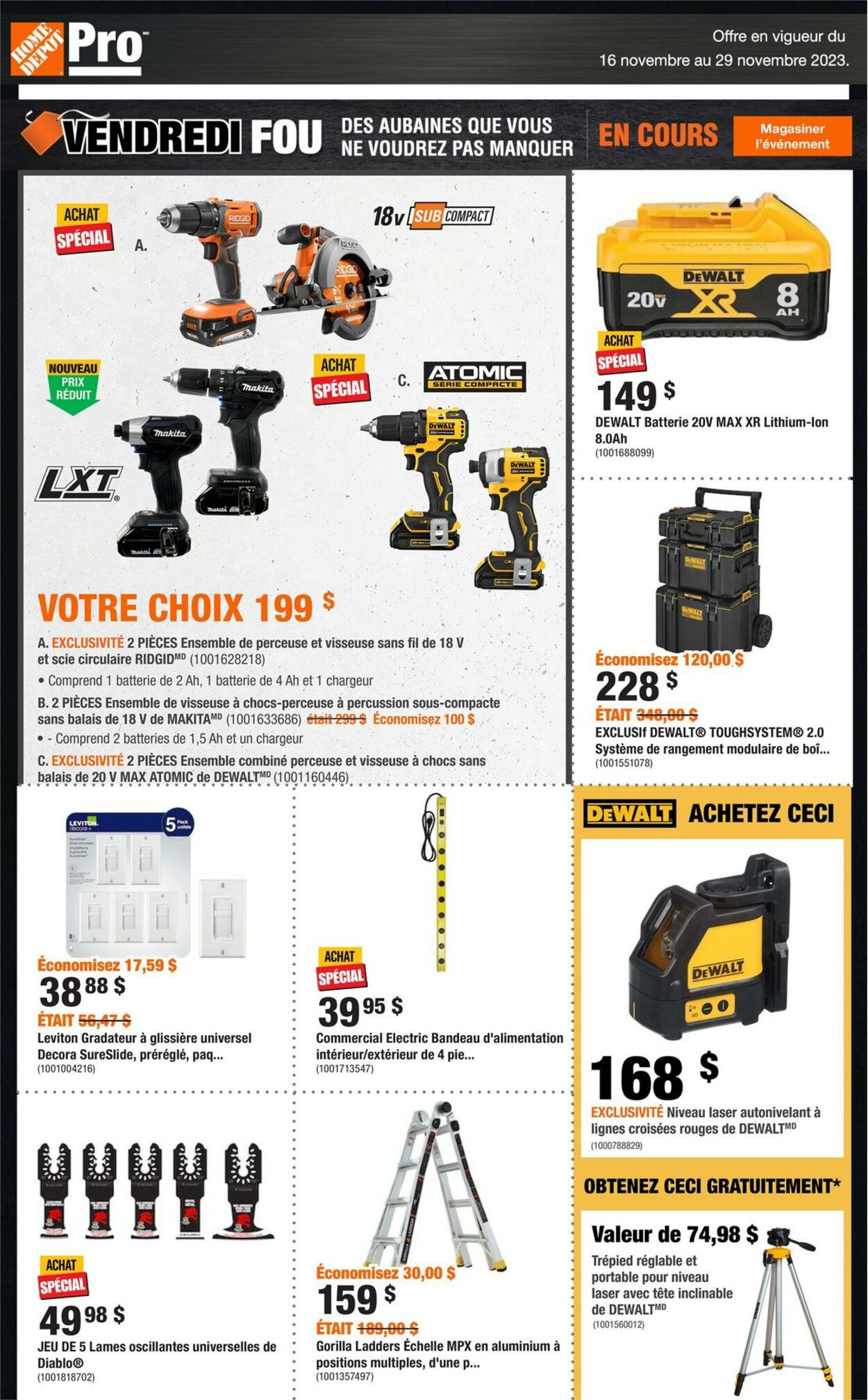 Circulaire Home Depot 16.11.2023 - 29.11.2023