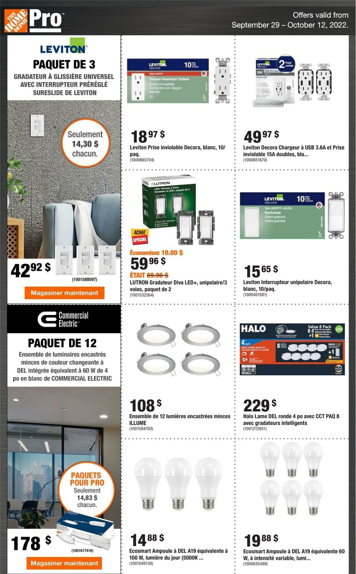 Circulaire Home Depot 29.09.2022 - 12.10.2022