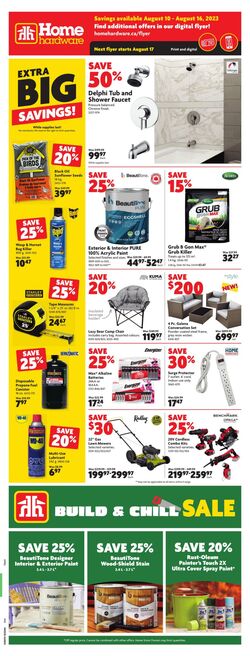 Circulaire Home Hardware 14.09.2023 - 20.09.2023