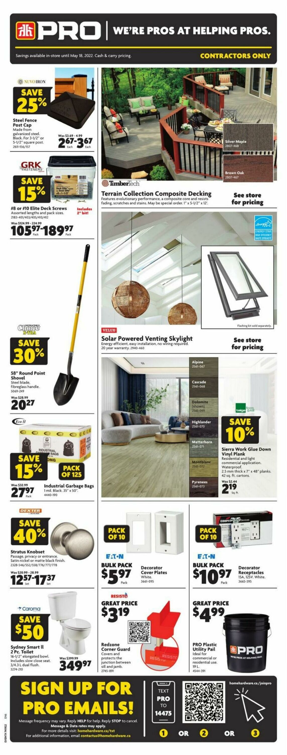 Circulaire Home Hardware 05.05.2022 - 18.05.2022