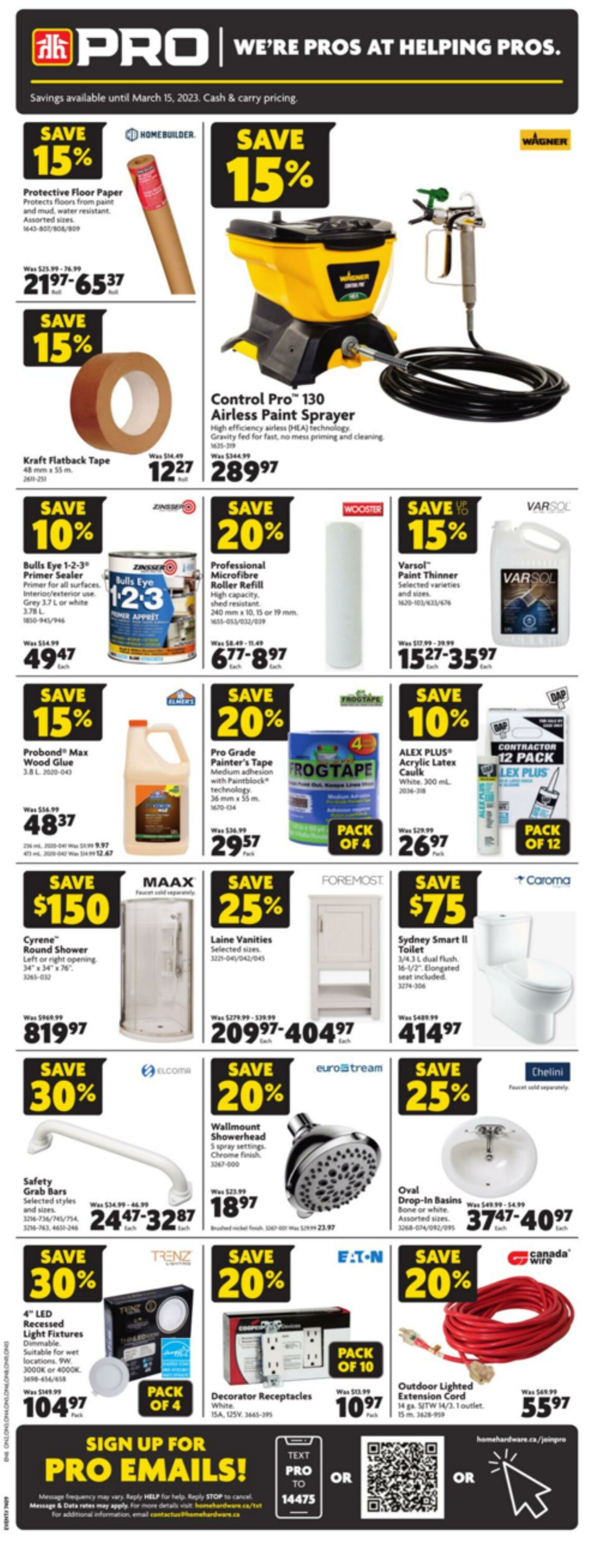 Circulaire Home Hardware 02.03.2023 - 15.03.2023