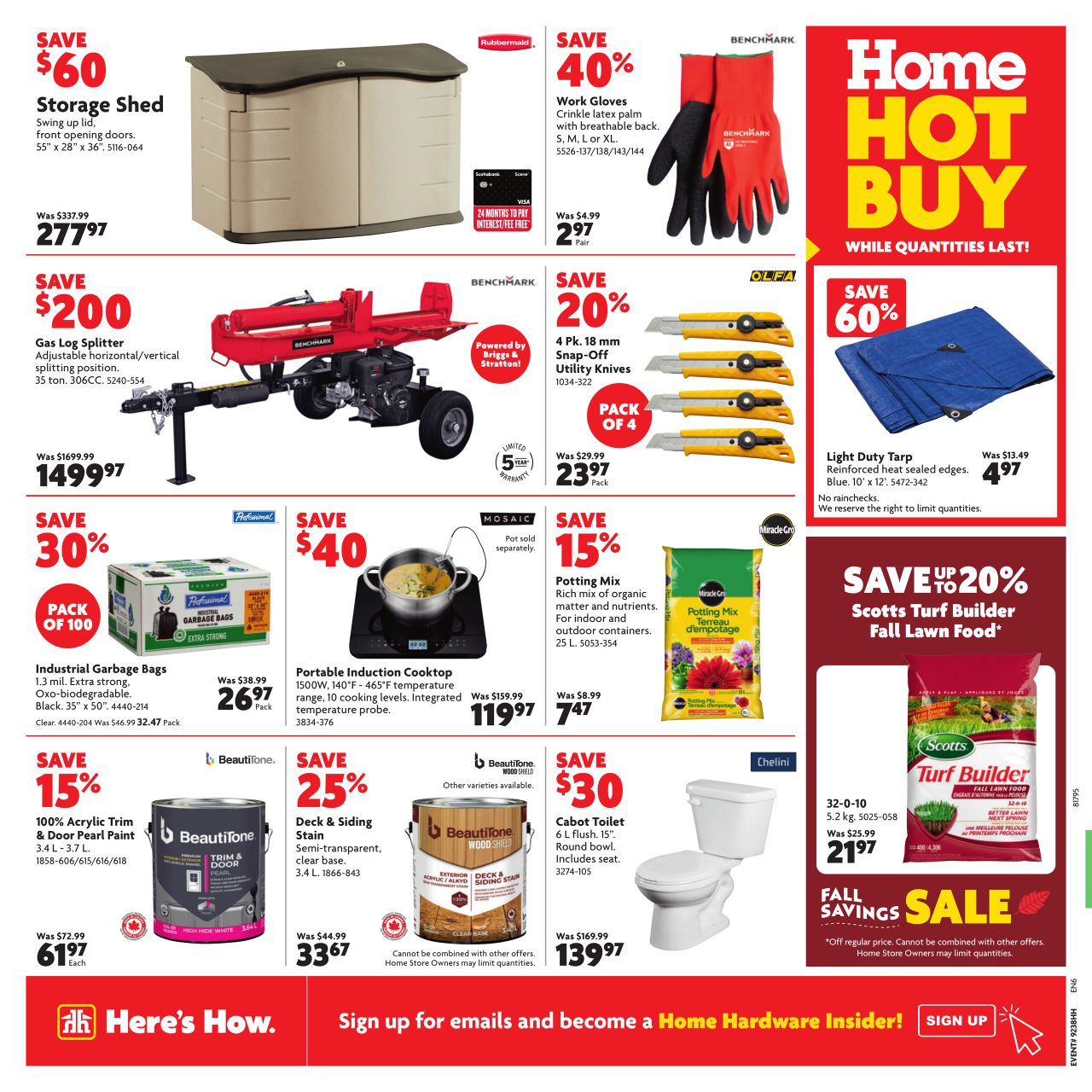 Circulaire Home Hardware 19.09.2024 - 25.09.2024