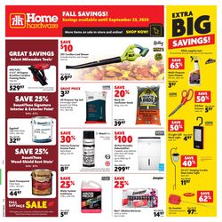 Circulaire Home Hardware 30.09.2024 - 23.10.2024