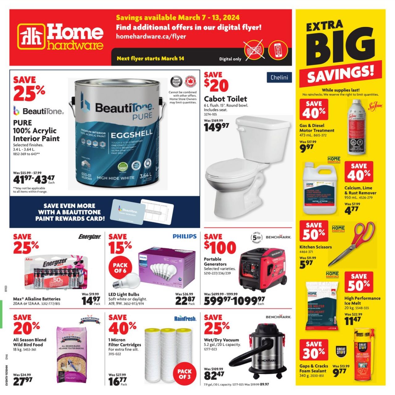 Circulaire Home Hardware 07.03.2024 - 13.03.2024