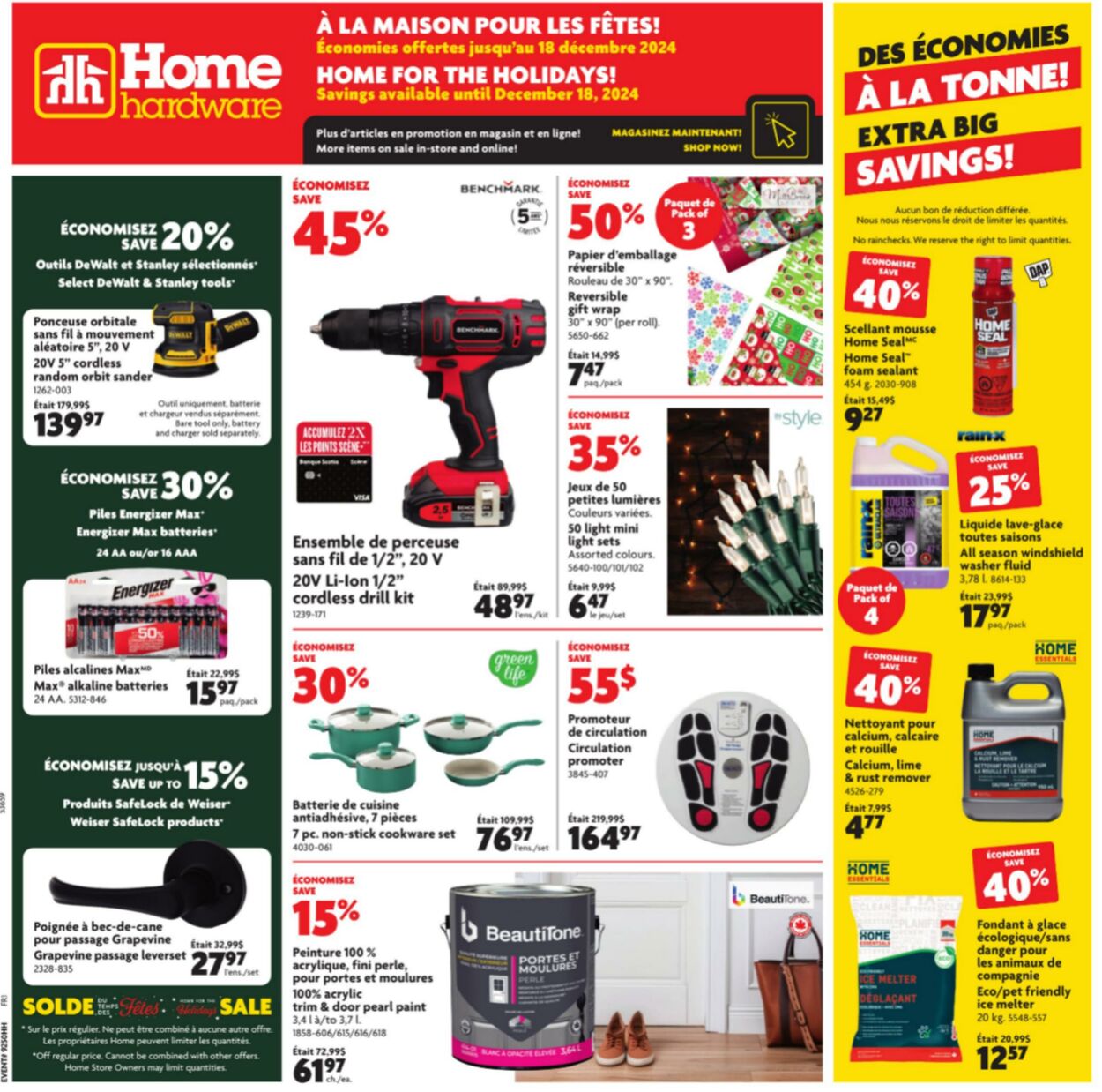 Circulaire Home Hardware 11.12.2024 - 18.12.2024