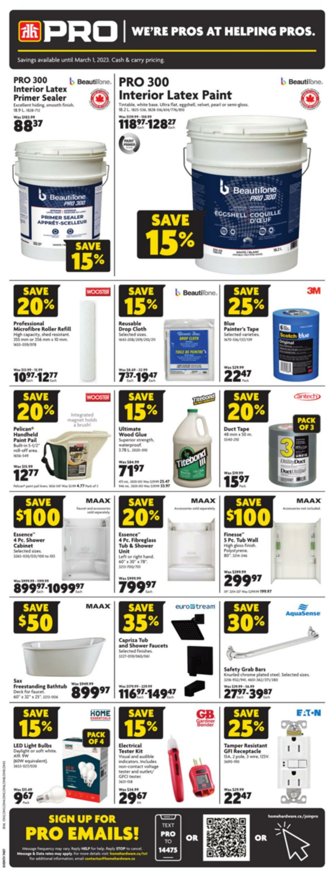 Circulaire Home Hardware 16.02.2023 - 01.03.2023