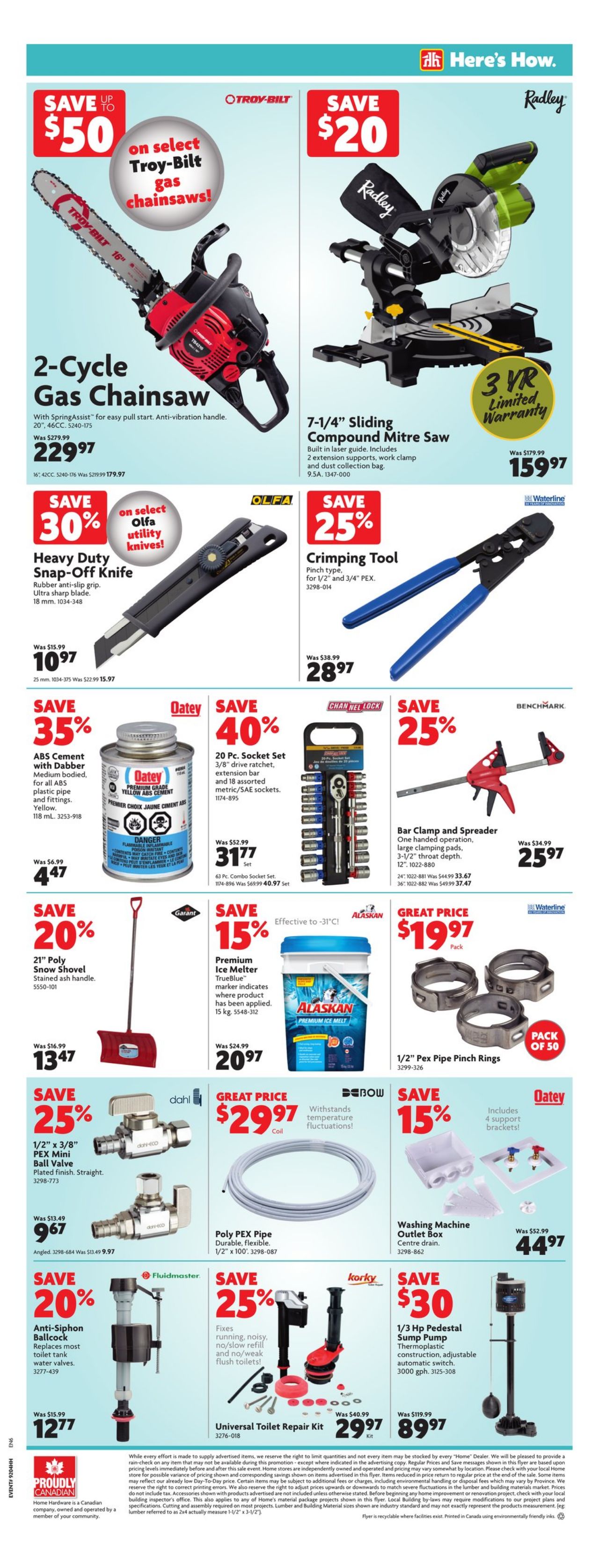Circulaire Home Hardware 20.01.2022 - 26.01.2022