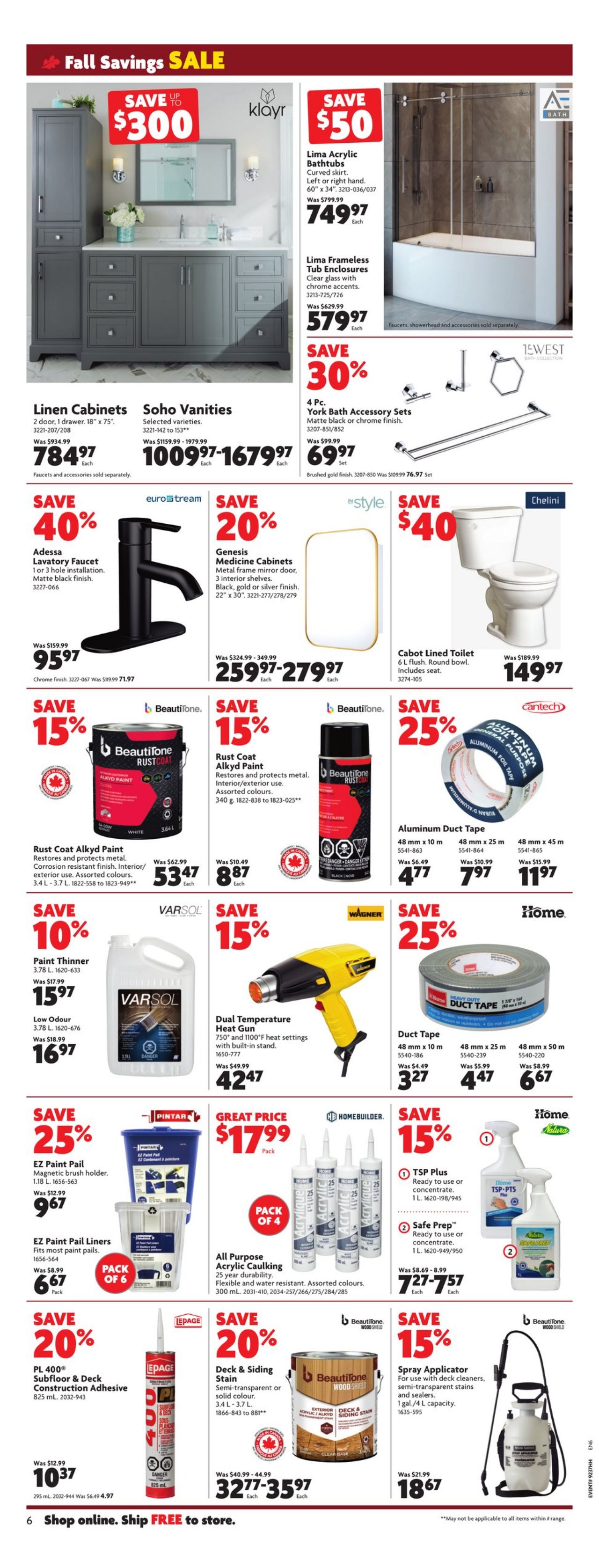 Circulaire Home Hardware 08.09.2022 - 14.09.2022