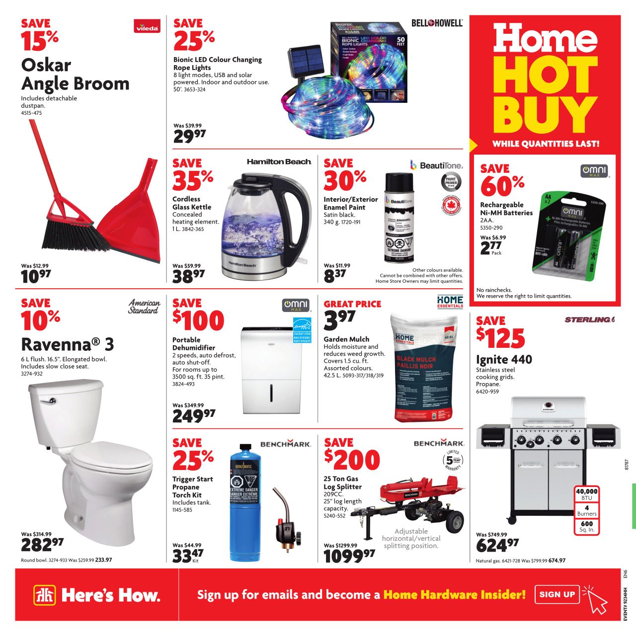 Circulaire Home Hardware 22.08.2024 - 28.08.2024