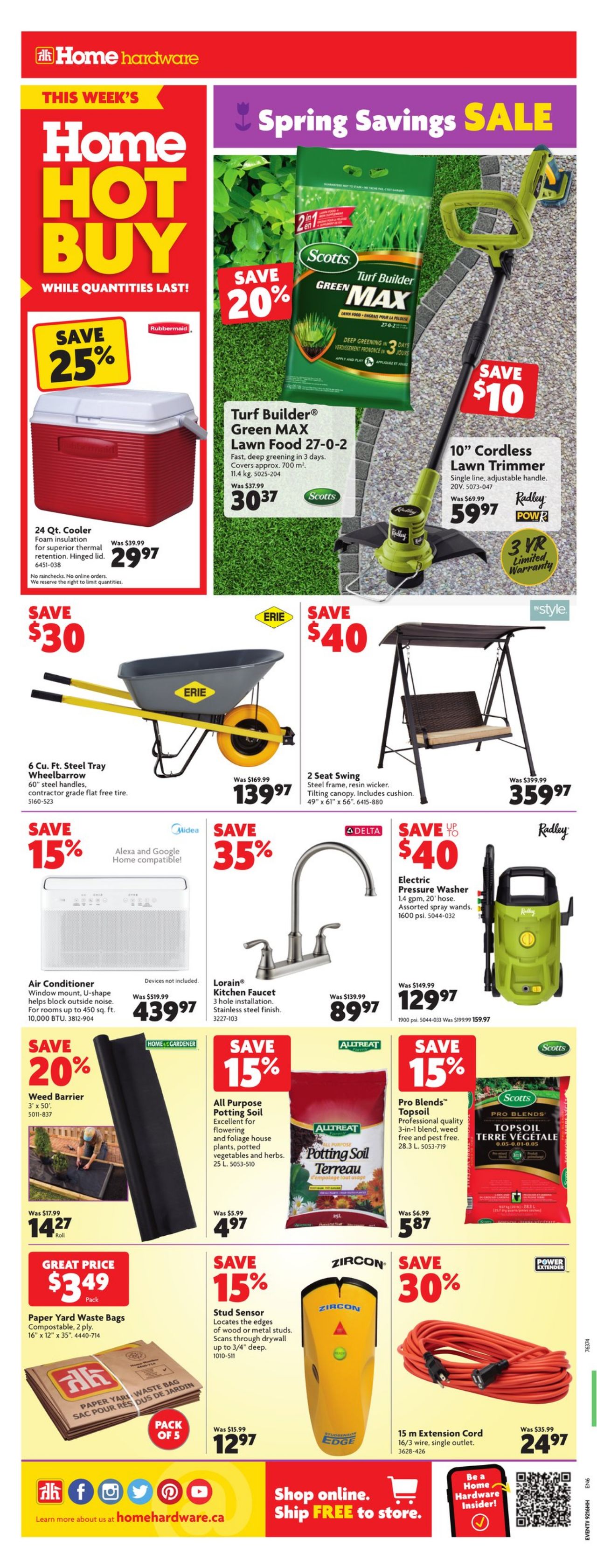 Circulaire Home Hardware 14.04.2022 - 20.04.2022
