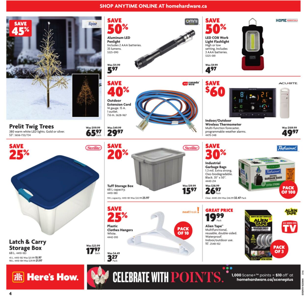 Circulaire Home Hardware 19.12.2024 - 03.01.2025