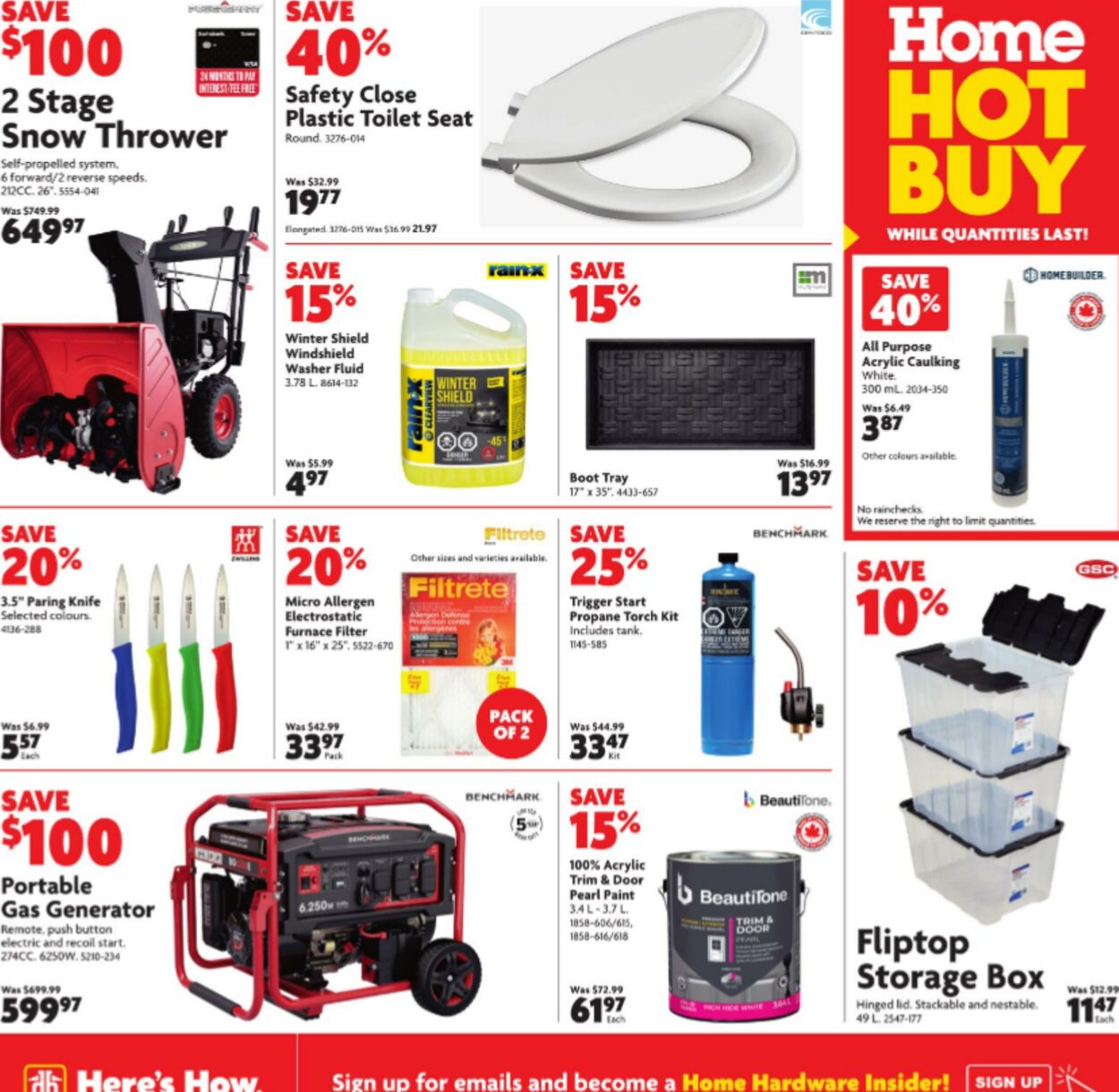 Circulaire Home Hardware 02.01.2025 - 15.01.2025