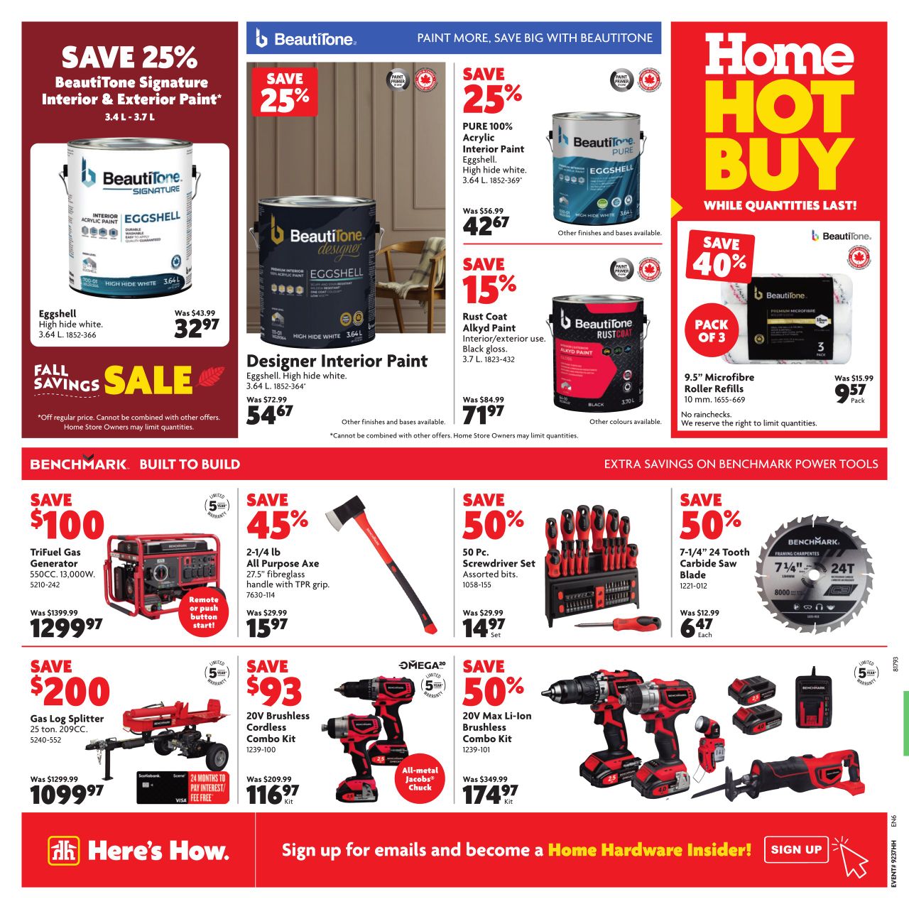 Circulaire Home Hardware 12.09.2024 - 25.09.2024