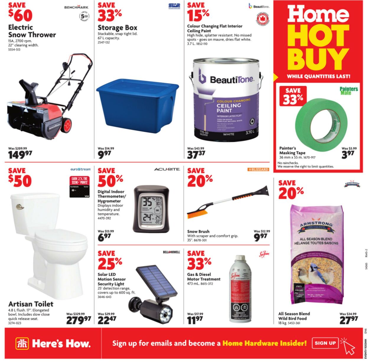 Circulaire Home Hardware 16.01.2025 - 29.01.2025