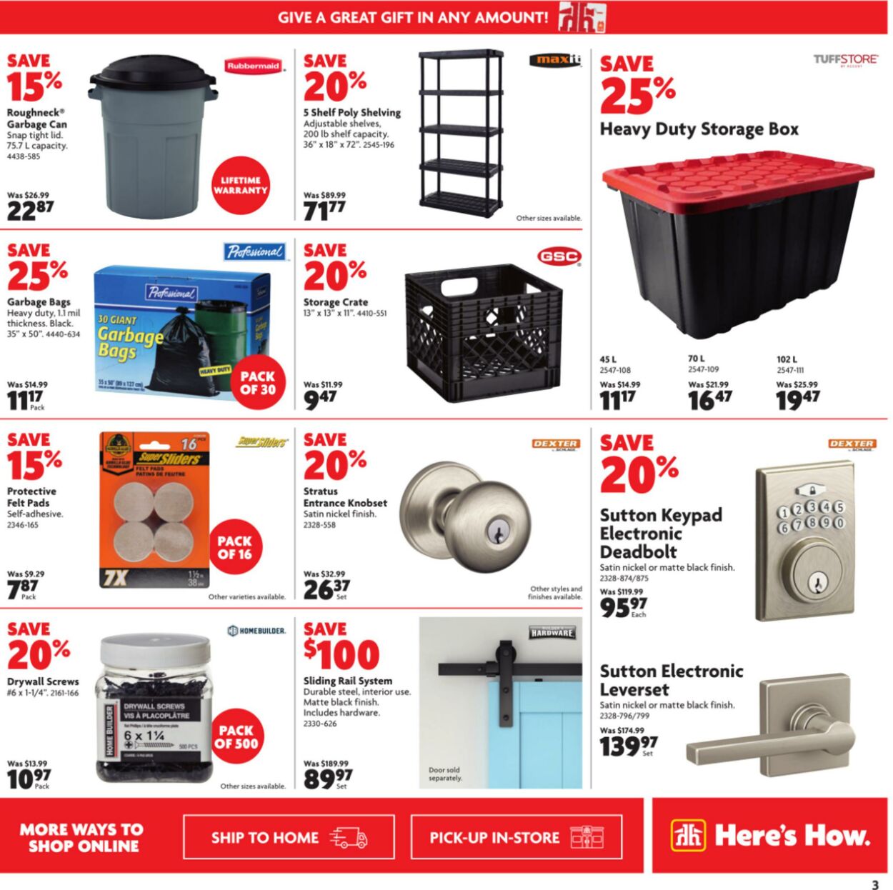 Circulaire Home Hardware 16.01.2025 - 29.01.2025