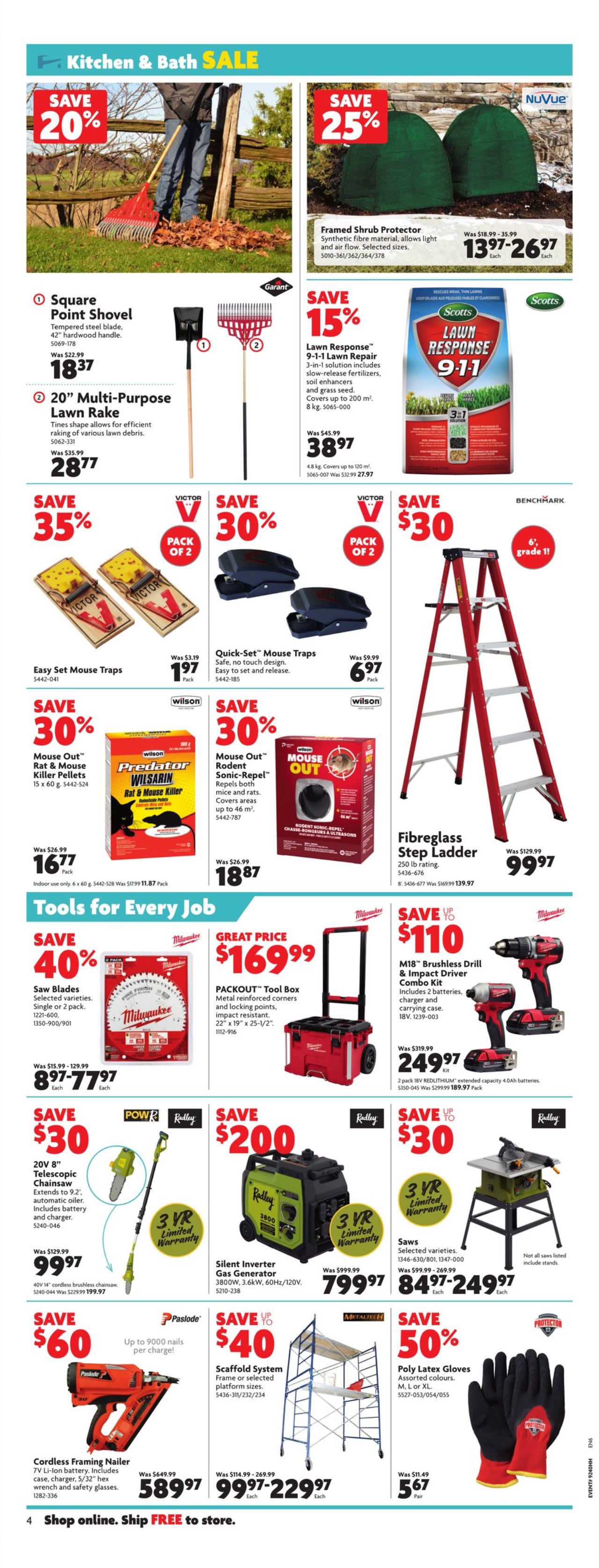 Circulaire Home Hardware 29.09.2022 - 05.10.2022