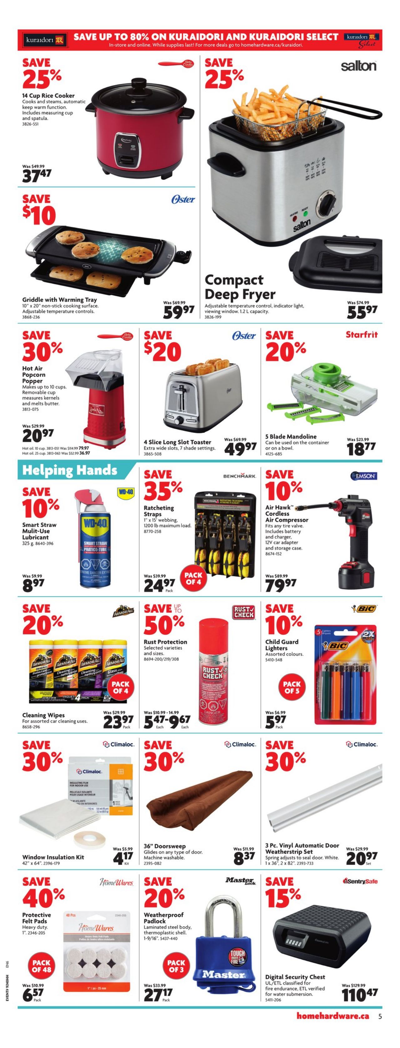 Circulaire Home Hardware 29.09.2022 - 05.10.2022