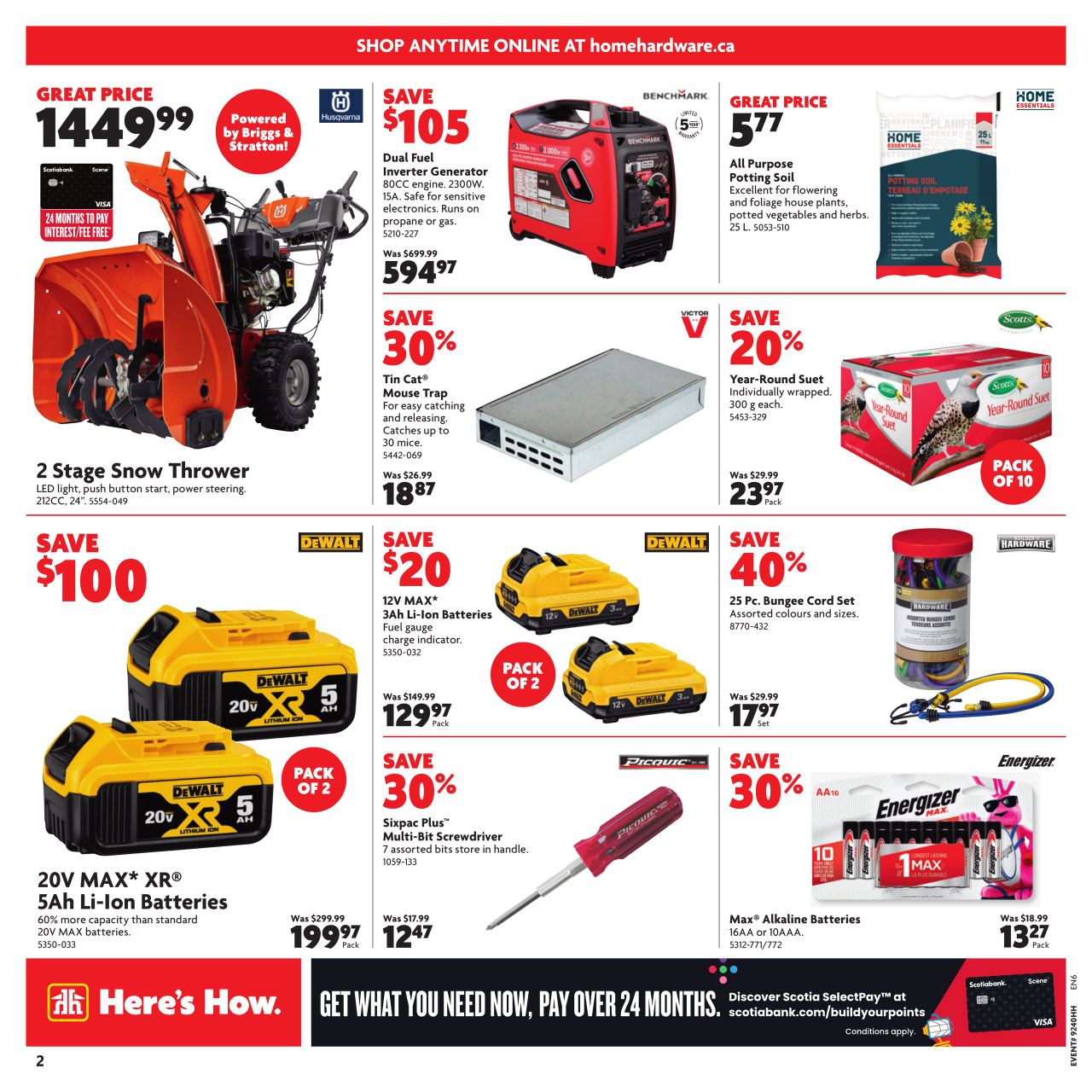 Circulaire Home Hardware 03.10.2024 - 16.10.2024