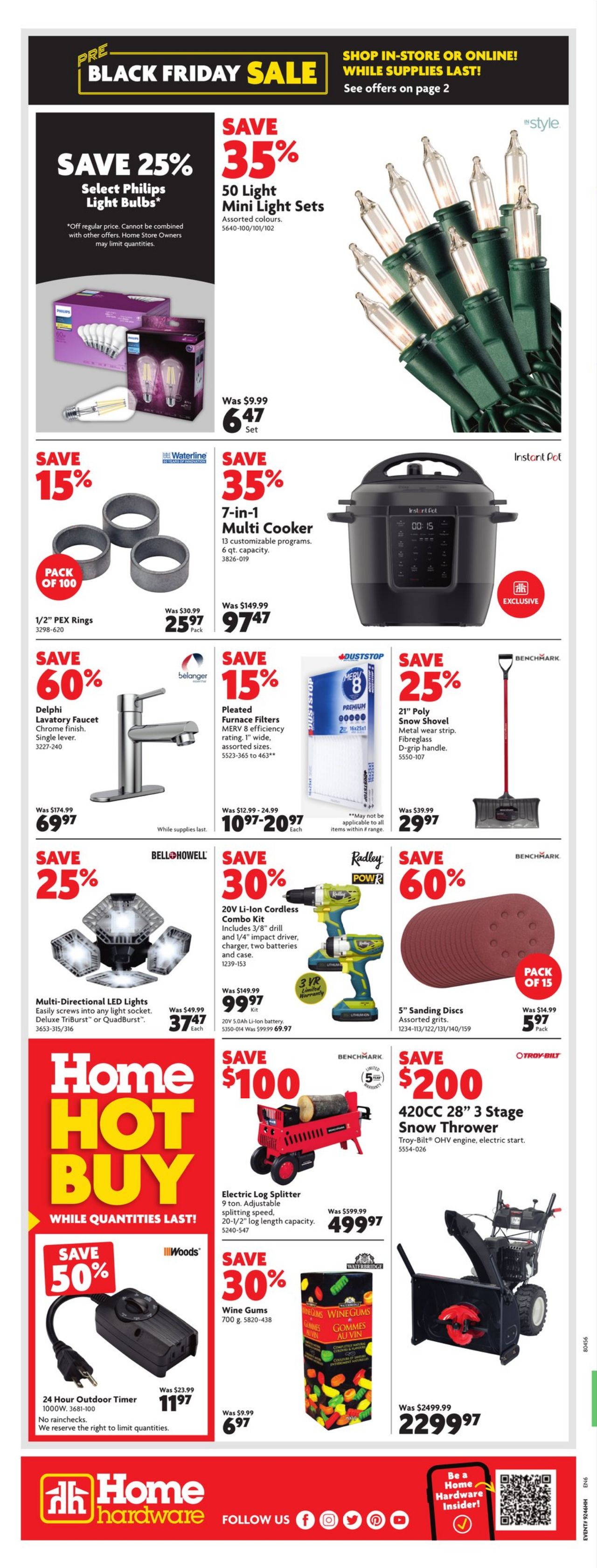 Circulaire Home Hardware 16.11.2023 - 22.11.2023