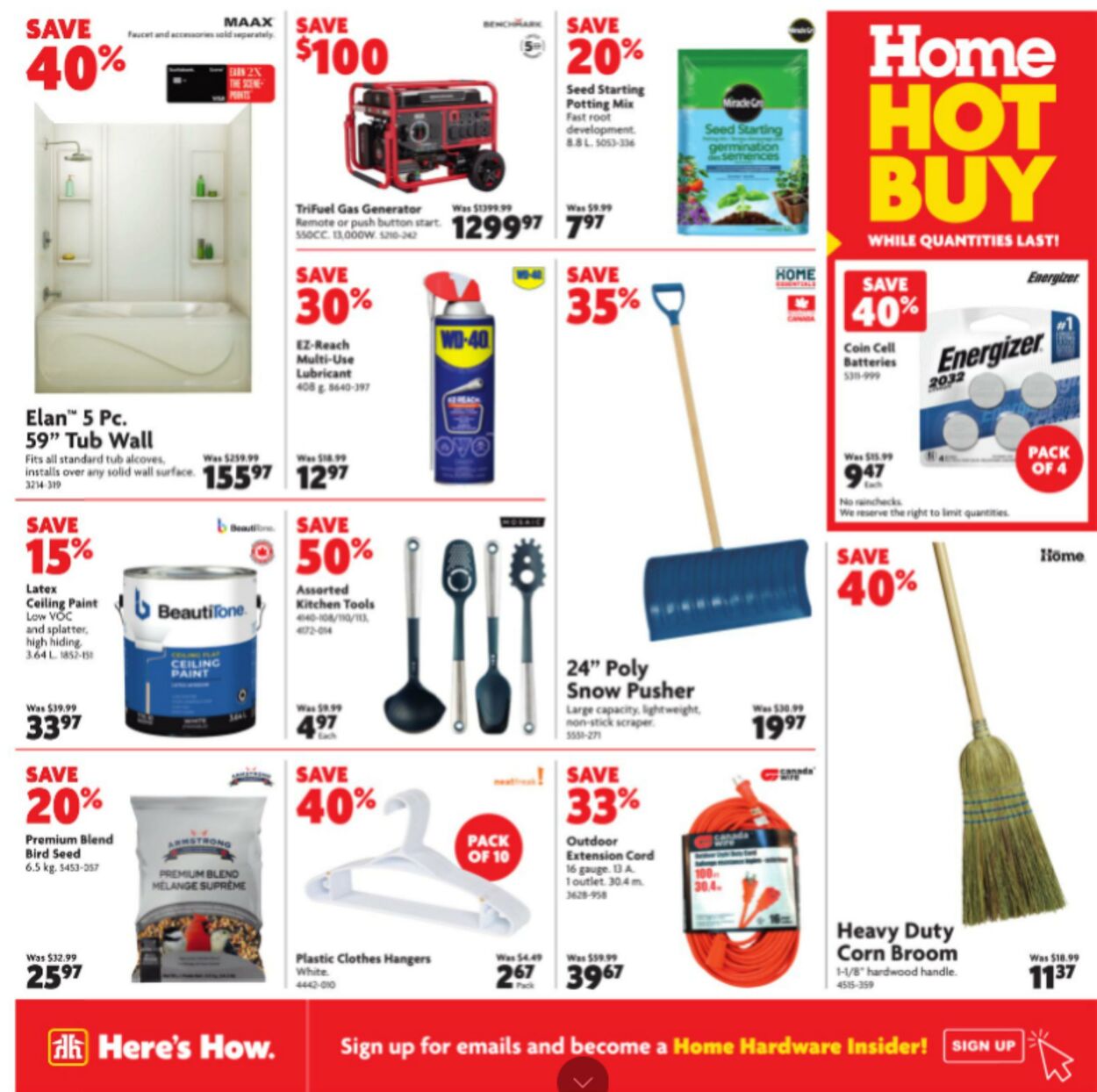 Circulaire Home Hardware 29.01.2025 - 12.02.2025