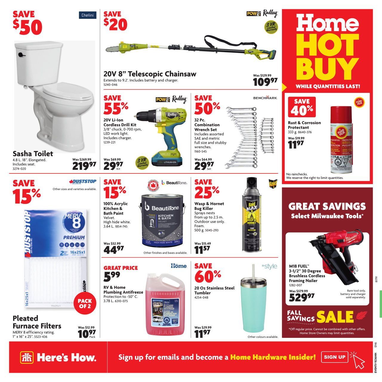 Circulaire Home Hardware 05.09.2024 - 11.09.2024