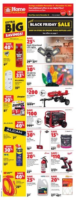 Circulaire Home Hardware 02.11.2023 - 20.12.2023