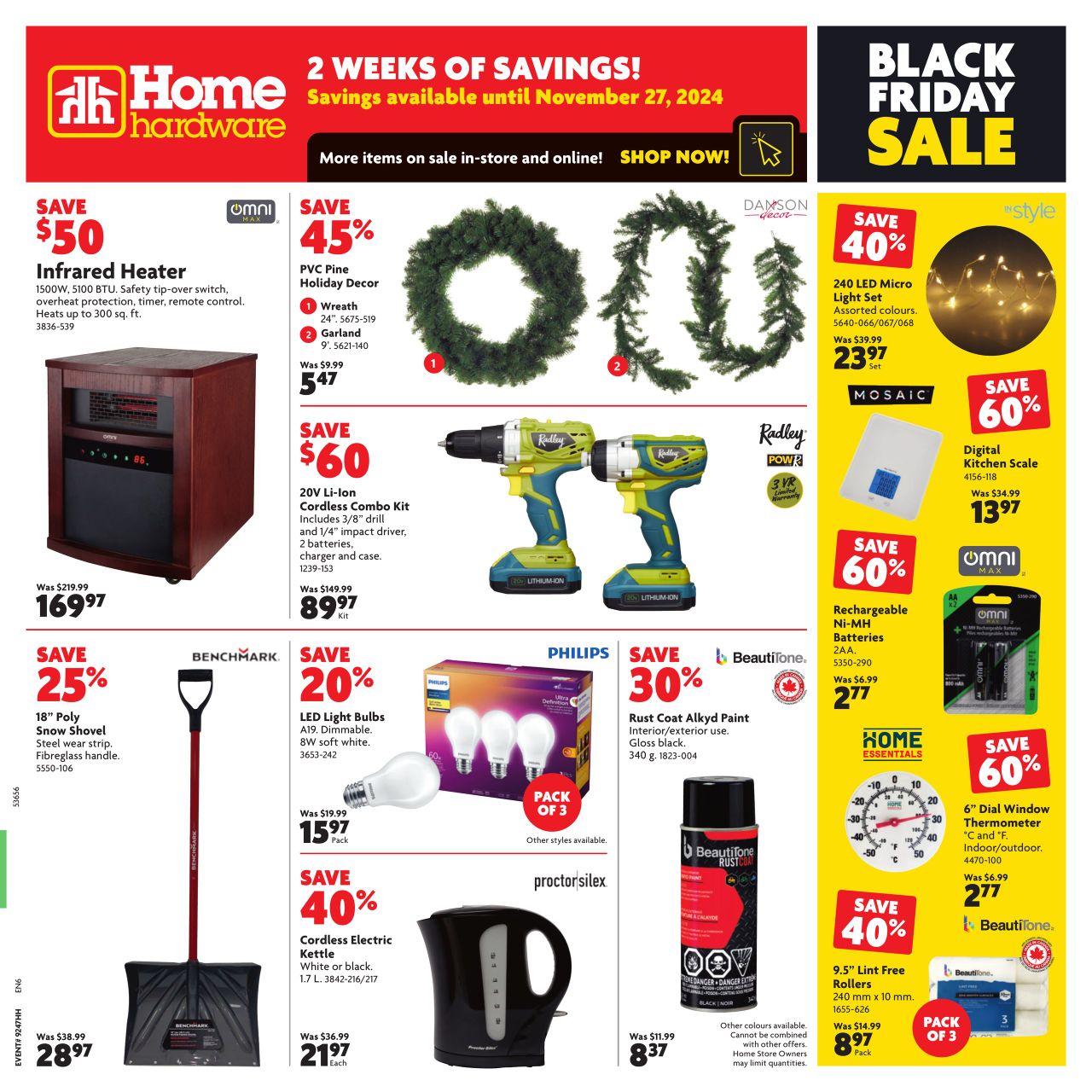 Circulaire Home Hardware 21.11.2024 - 27.11.2024