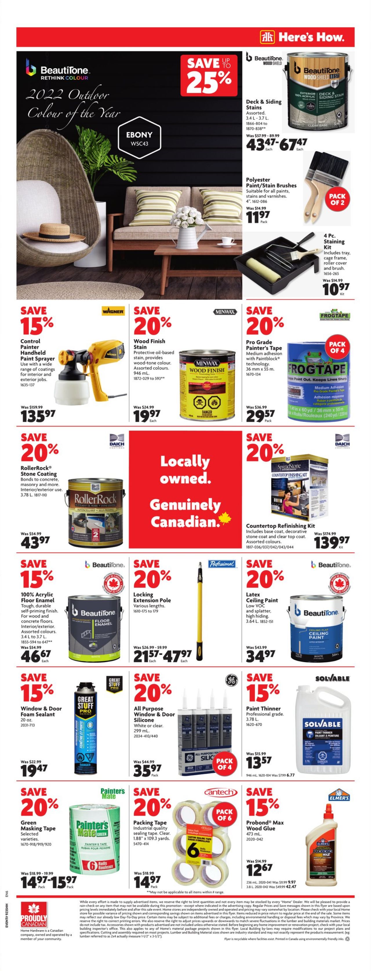 Circulaire Home Hardware 25.08.2022 - 31.08.2022