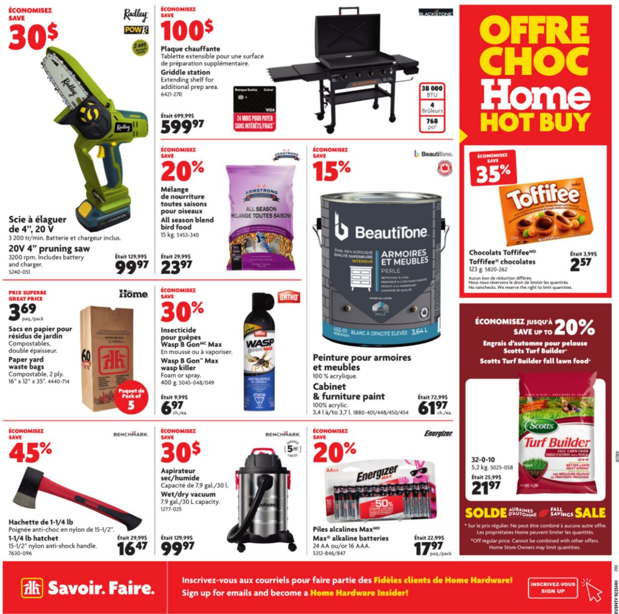 Circulaire Home Hardware 29.08.2024 - 11.09.2024