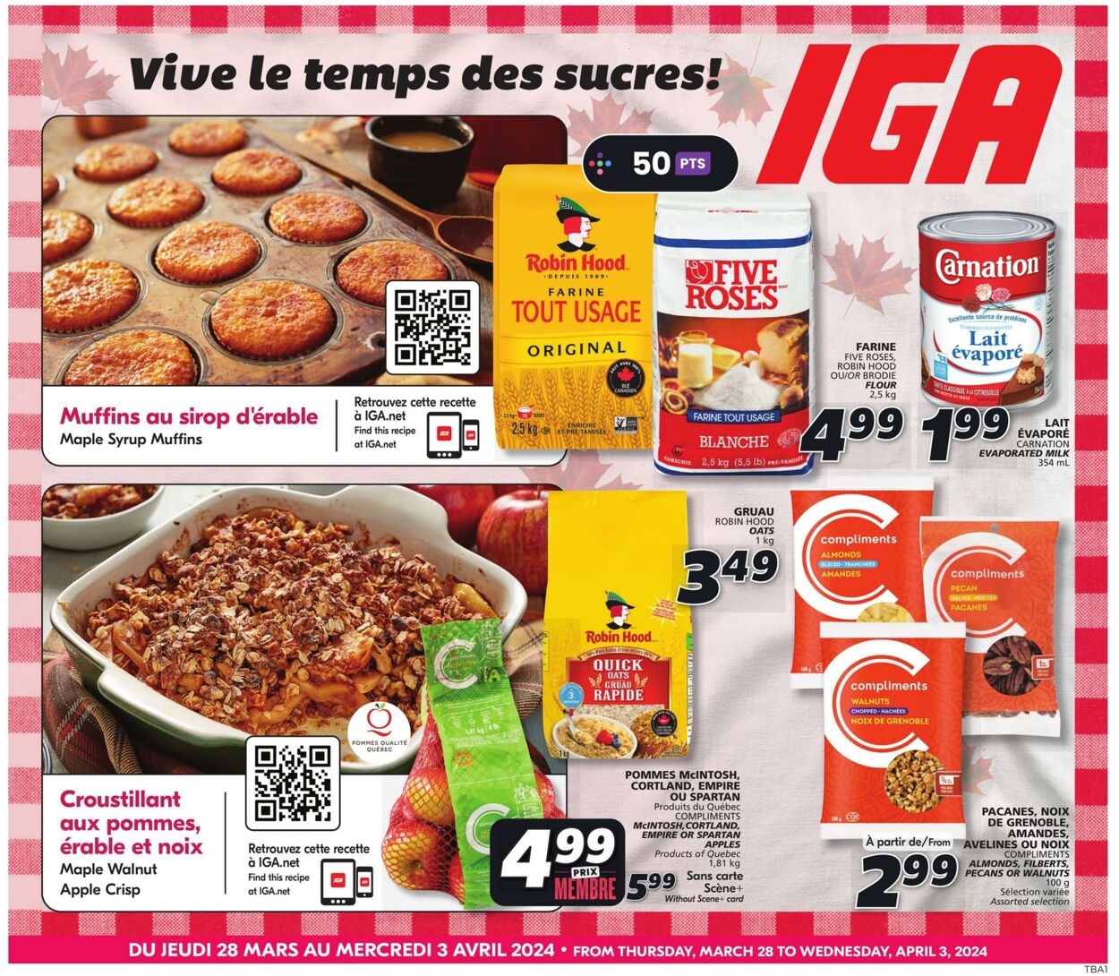 Circulaire IGA 28.03.2024 - 03.04.2024