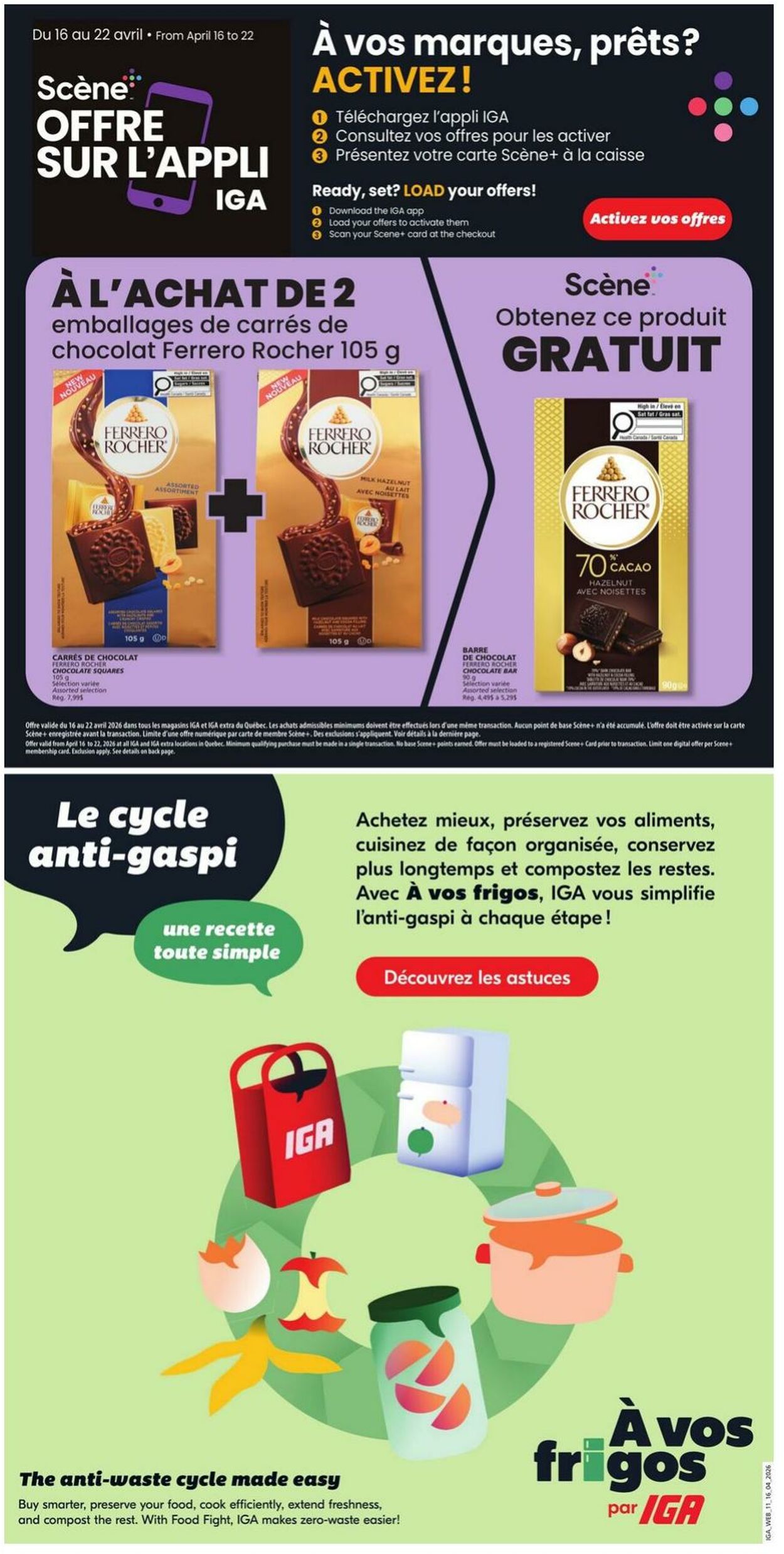 Circulaire IGA 16.04.2026 - 22.04.2026