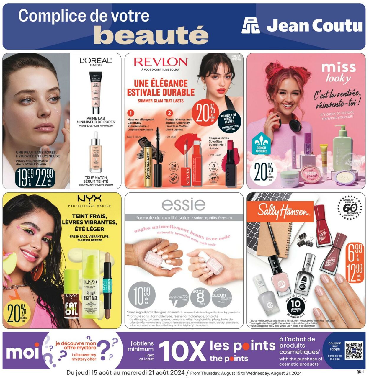 Circulaire Jean Coutu 15.08.2024 - 21.08.2024