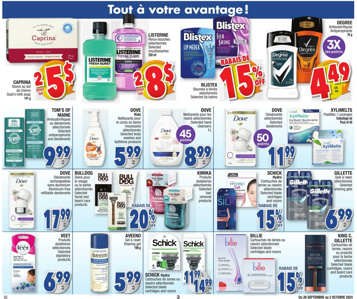 Circulaire Jean Coutu 26.09.2024 - 02.10.2024