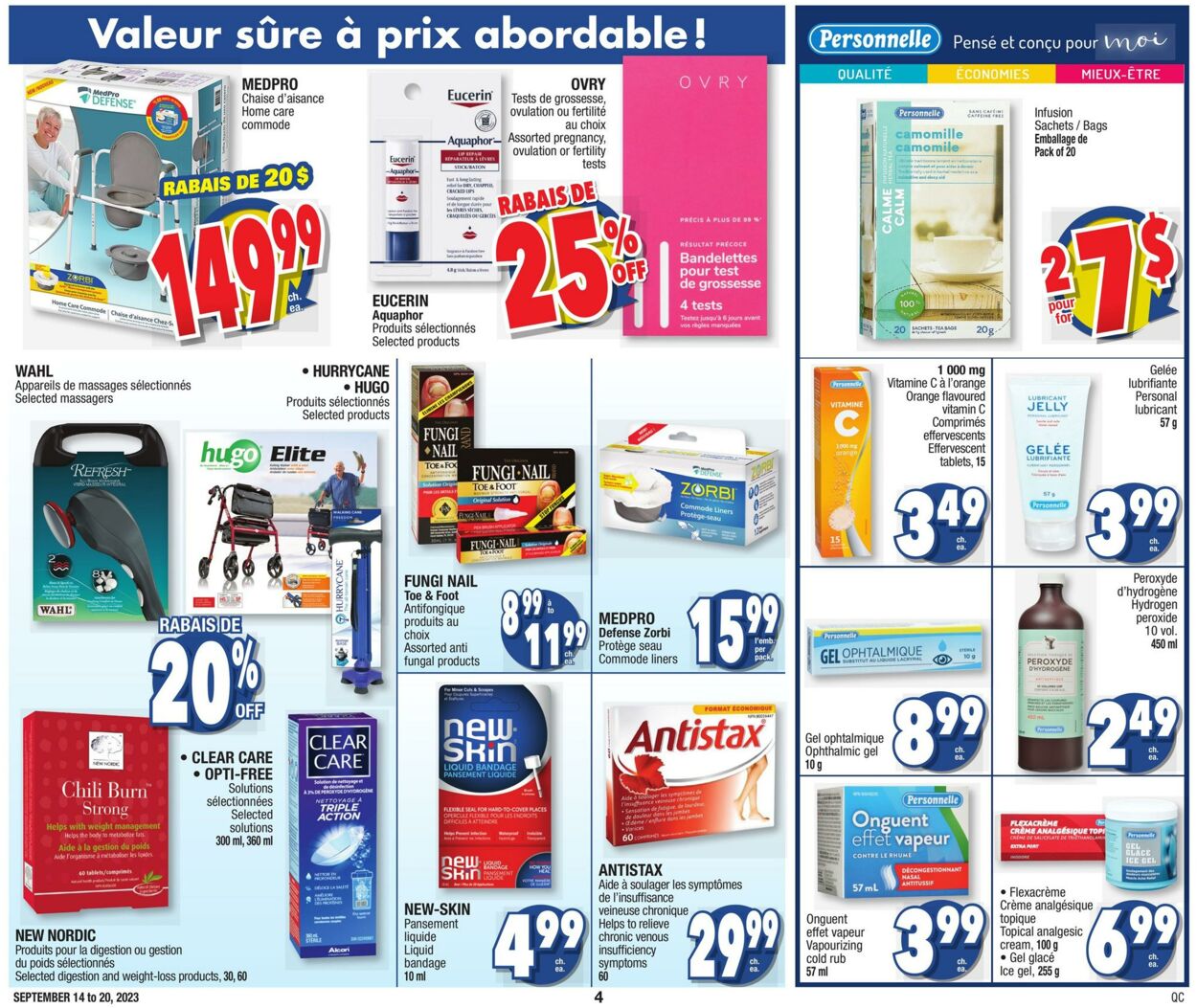 Circulaire Jean Coutu 14.09.2023 - 20.09.2023