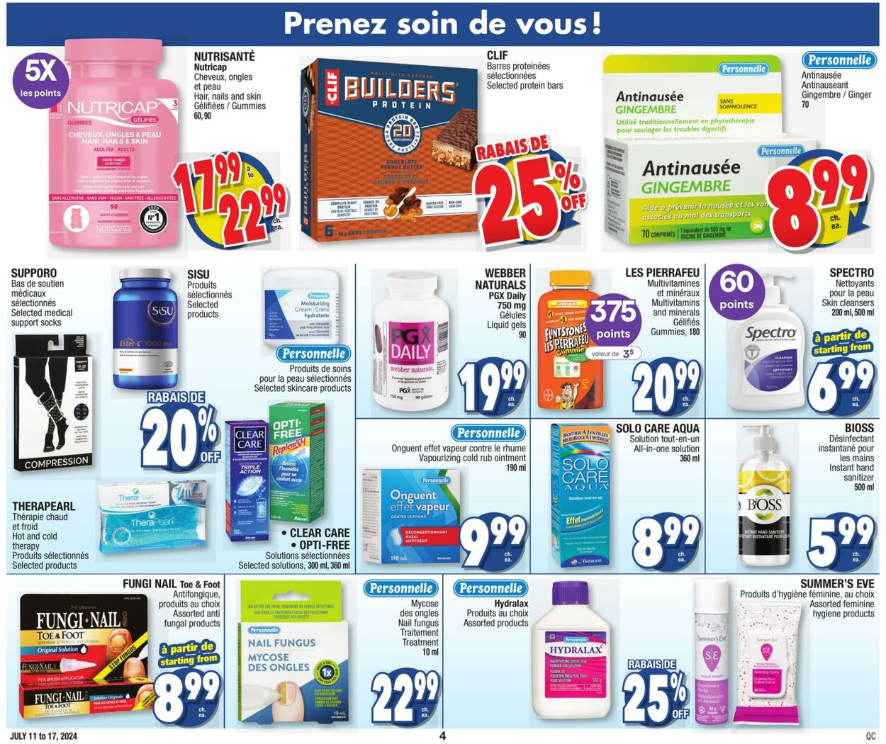 Circulaire Jean Coutu 11.07.2024 - 17.07.2024