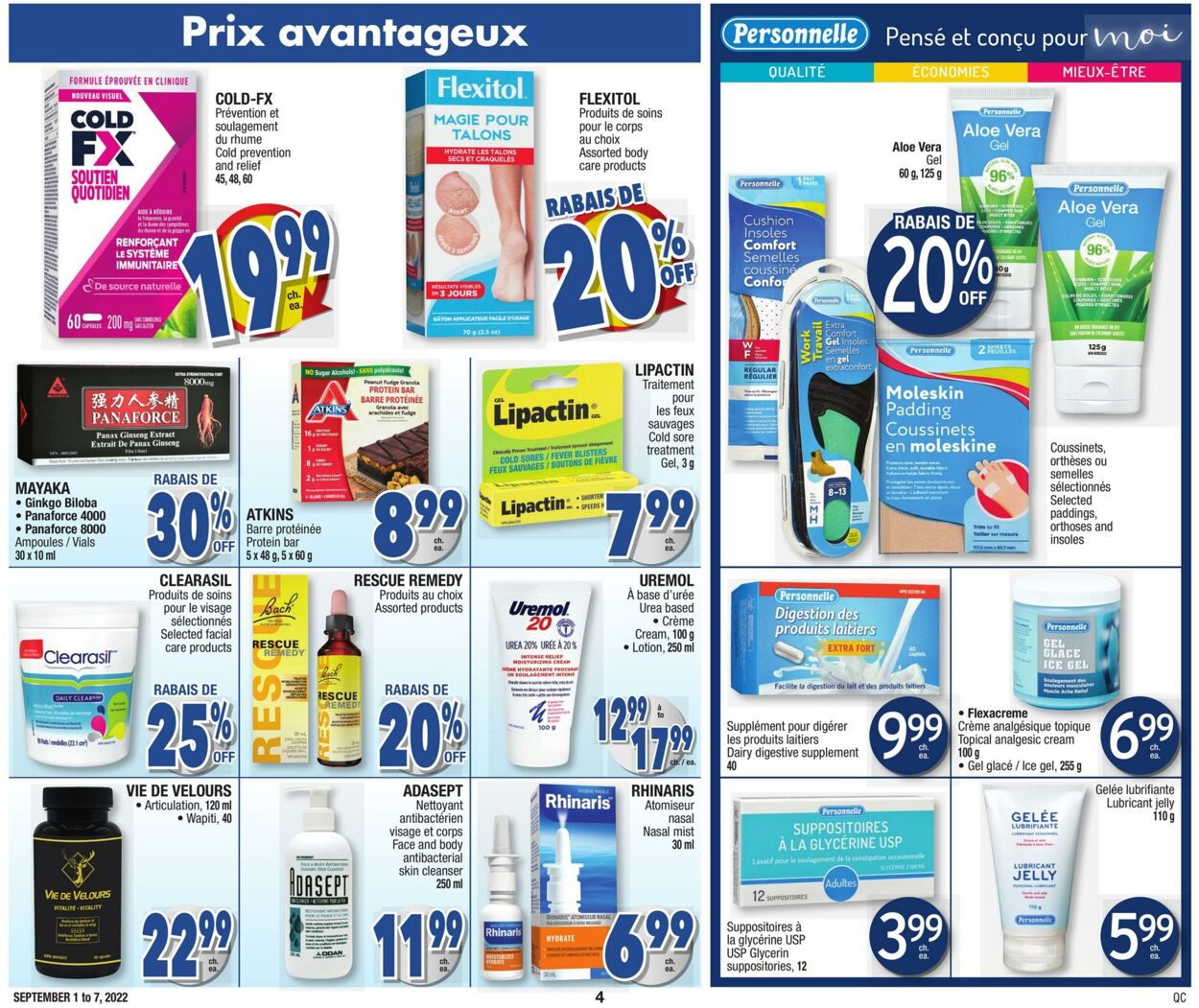 Circulaire Jean Coutu 01.09.2022 - 07.09.2022