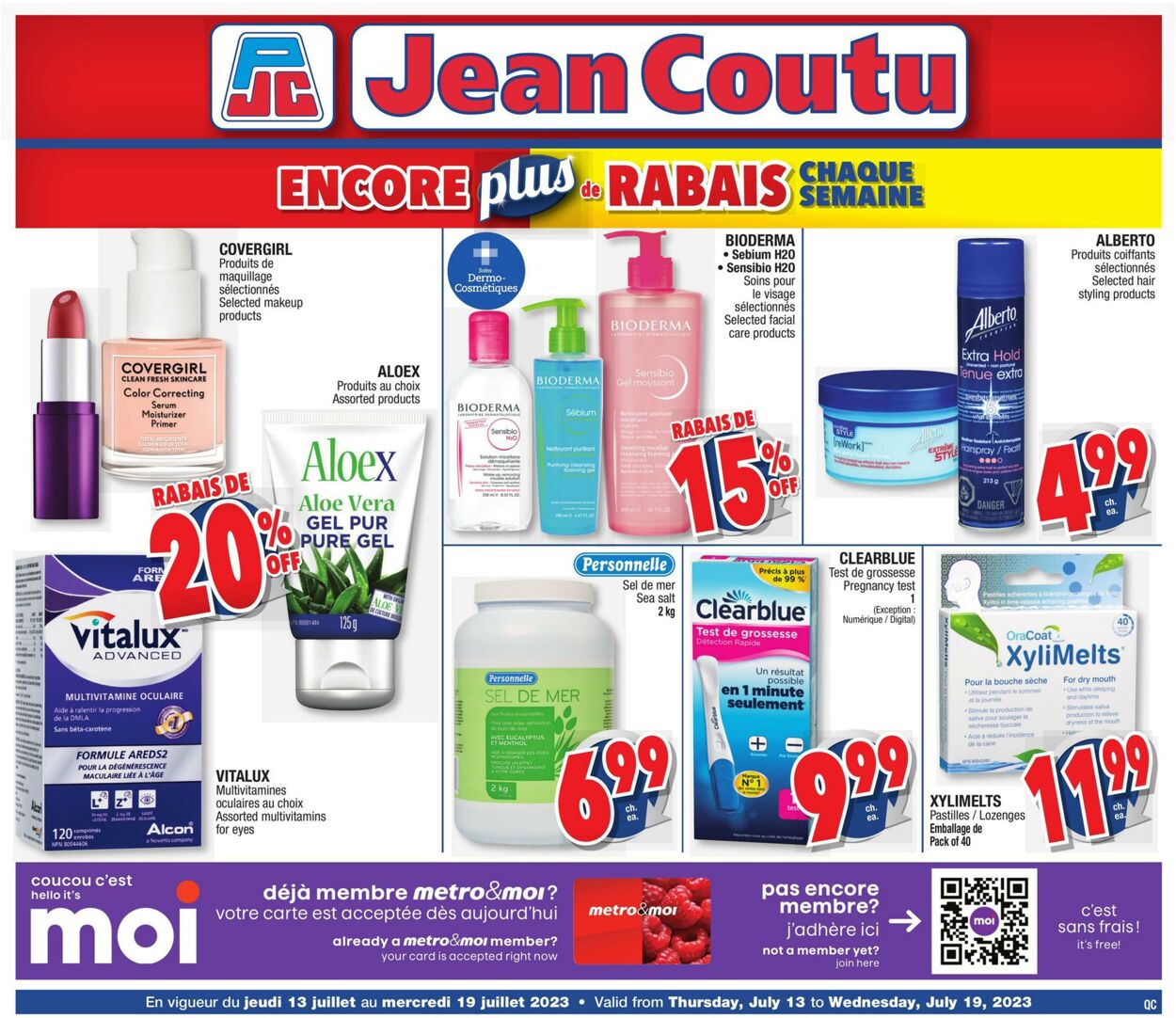 Circulaire Jean Coutu 13.07.2023 - 19.07.2023